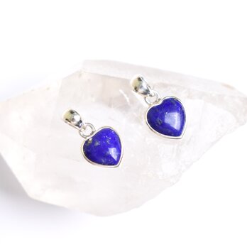 ハートのラピスラズリのペンダントトップ