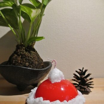 【SALE】サンタさんの帽子　キャンドルの画像