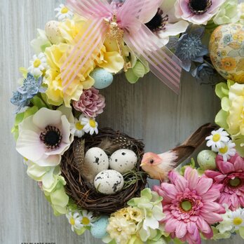 Easter Wreath  25cm（造花）の画像