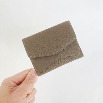[小さな柔らか財布] "Jack"マイクロウォレット < ブラウングレー> 名入れ・ギフト包装無料の画像