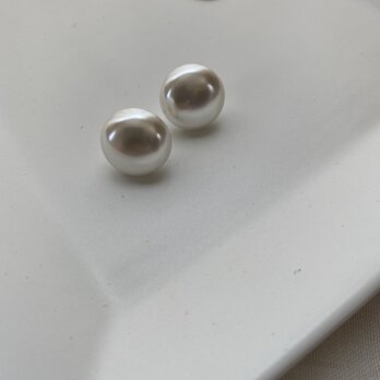 14kgf 16mm! Japan Vintage pearls　ジャパンヴィンテージパールピアスの画像