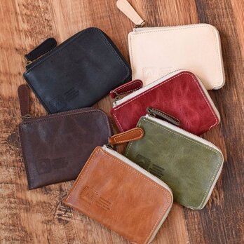 姫路産 馬革 L型コインケース 財布 手もみ シュリンク加工 カラー6色 ギフト JAK015の画像