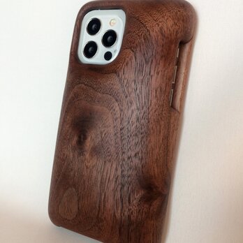 木製iPhoneケース（ウォルナット・フルカバー）（iPhone 12 Pro）の画像