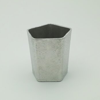 錫製　ぐい呑(五角）の画像