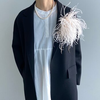 オーストリッチコサージュ＊さくらピンク＊フォーマル