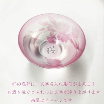 文字入れ　桜杯・花見酒の画像
