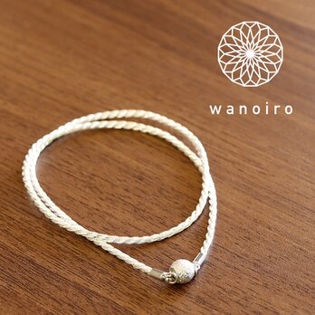 和の彩 wanoiro 銀糸 ロープネックレス　(658-970)の画像