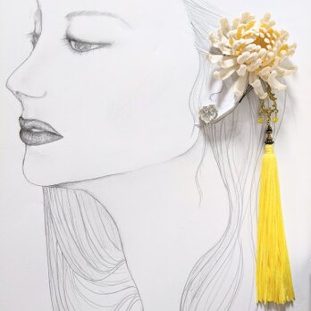 菊の髪飾り（コームタイプ）の画像