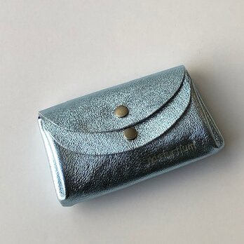 【新色☆ライトブルー】ピッグスキンの小さなお財布　の画像