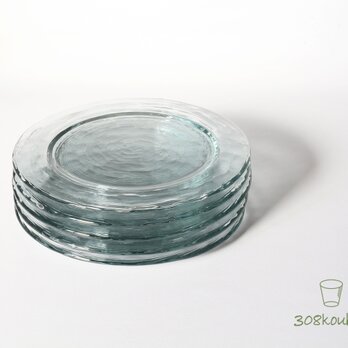 年輪プレート 丸皿(19cm・グレー)の画像