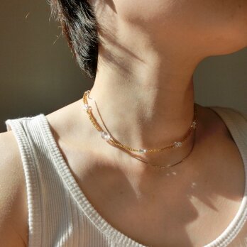 peace necklace -rutile quartz-の画像