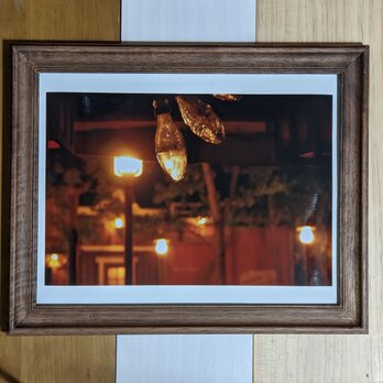 風景写真6PW　露店の灯りの画像
