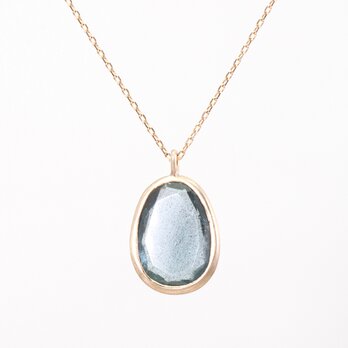 Moss aquamarine necklaceの画像