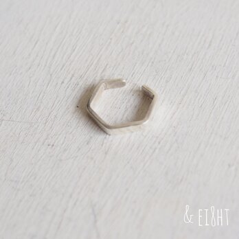 【再販】- Silver - Hexagonal Ear Cuffの画像