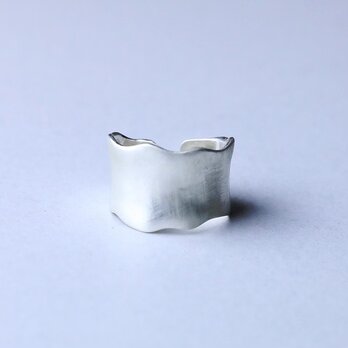 〈silver925〉マットtype＊waving plate ring なみなみシルバーリング 2～25号〈LR025mat〉の画像