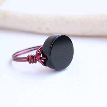 1点限定　オニキス　ビビット　Wire　Ring
