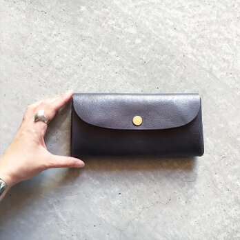 ONE LEATHER WALLET NAVYの画像