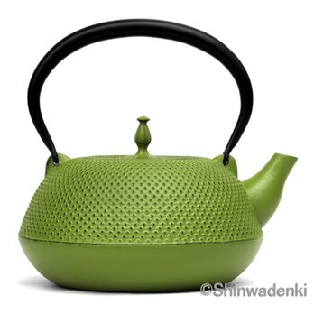 【お取り寄せ】南部鉄器 鉄瓶 眞 -SHIN- 抹茶色 小 1.6L 日本製 直火・IH対応