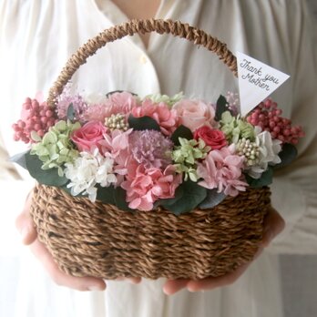 Flowerbasket Purple carnation -pink-の画像