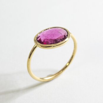 K18 Pink tourmaline Ringの画像