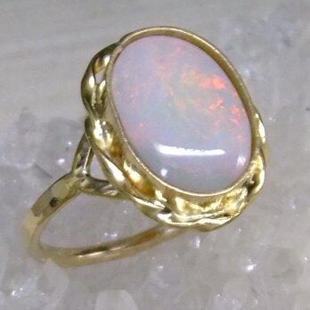 White opal＊14kgf ringの画像