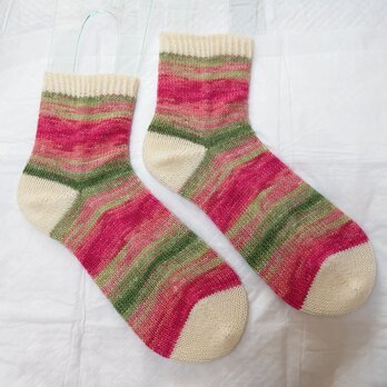 手編み靴下 opal sunrise9442の画像