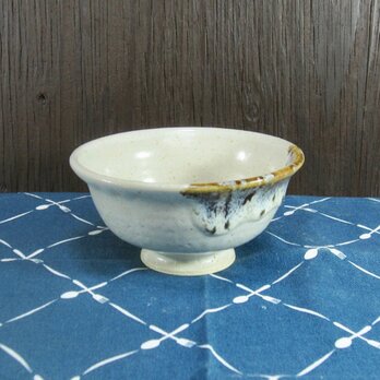 陶器 ご飯茶碗 小　白＋茶色【210309】の画像