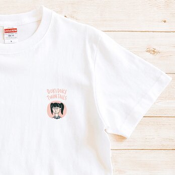 半袖Tシャツ『ドキドキツインテール』メンズ レディース ワンポイントの画像