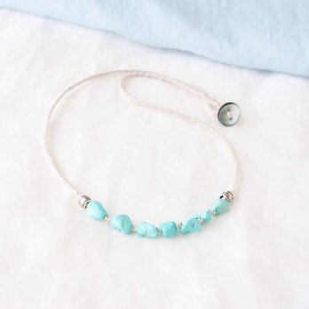 Natural Blue Short Necklace（ターコイズ）の画像