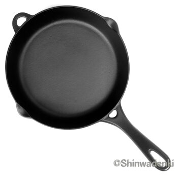 【お取り寄せ】南部鉄器 スキレット フライパン24cm 日本製 ガス・IH対応 アウトドア キャンプの画像