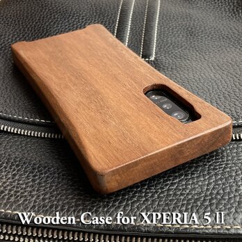 【受注生産】実績と安心サポート　XPERIA 5ii 専用　特注木製ケースの画像