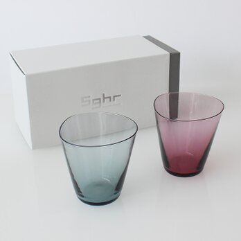 ２個ギフトセット：SAI グラス （ ロックグラス タンブラー 片口 ソース ドレッシング　グラス　硝子）の画像