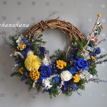 【こどもの日に】こいのぼりの5月wreathの画像