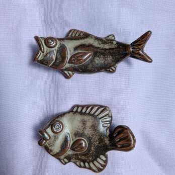 魚の箸置き　アジ・イシダイ