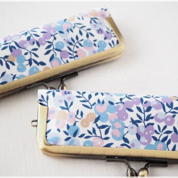 ■リバティプリントのがま口印鑑ケース 【Lサイズ】 / ウィルトシャー■ hanko case (lbt-wts)