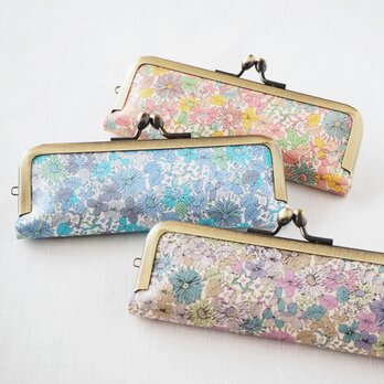 ■リバティプリントのがま口印鑑ケース 【Lサイズ】 / ペブル■ hanko case (lbt-pbb)