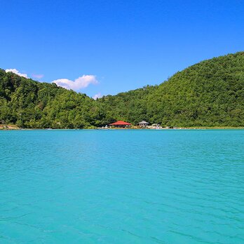 潟沼の風景　写真　A4の画像