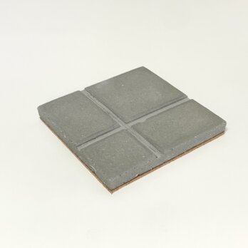 コンクリートコースター スクエア４面タイプ　-コンクリート/モルタル/セメント雑貨-の画像
