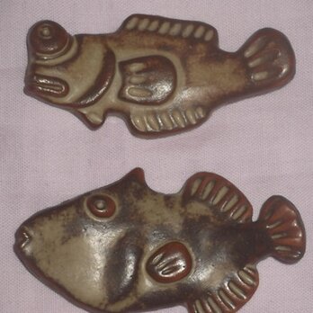 魚の箸置き　ムツゴロウ・カワハギの画像