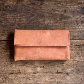 《N様オーダー》-souple style- long wallet　salmonの画像