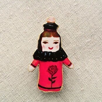 ロシアっぽいひとブローチ