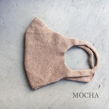 和紙糸無縫製マスク　MOCHAの画像