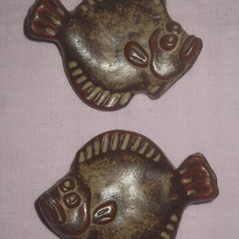 魚の箸置き　カレイ・ヒラメ（Ｂ）の画像