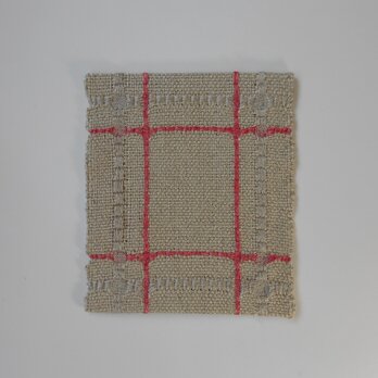 吉野格子織コースターの画像