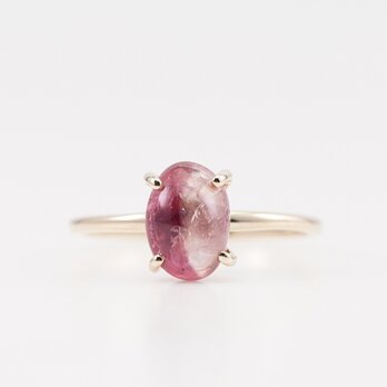 Bicolor tourmaline ring / Four clawsの画像