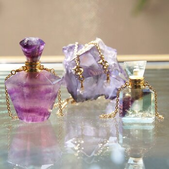 Gem Bottle Long Necklace-Aromaoil/Perfume-[No6]の画像