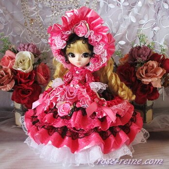 咲き誇る薔薇の花園 キュートで可憐な魅惑のプリンセスフリルドレス豪華4点セットの画像