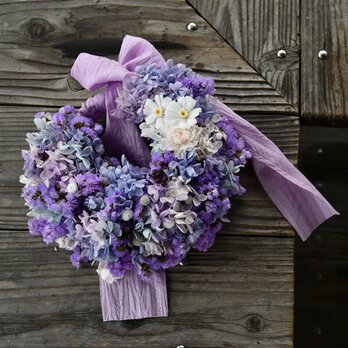 母の日限定ギフト　Violet mother wreathの画像