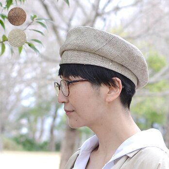 夏素材　和紙織のベレー帽～Japan Paper Beret～の画像