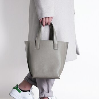 エンボスシュリンク レザー トートバッグ レディース ミニトートバッグ 小さめ 型押し グレージュ ak-54ks